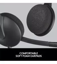 Logitech H340 Wired USB Headset with mic and foam comfy earpads
